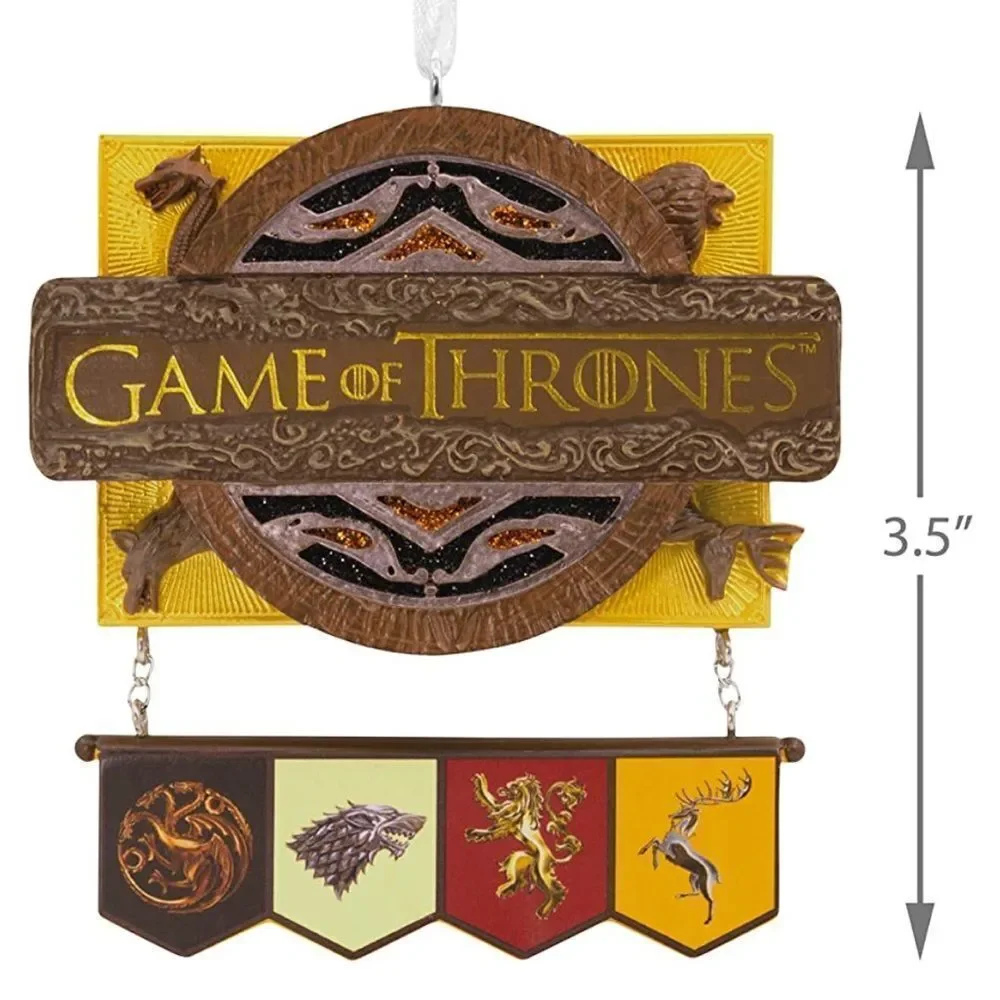 GOT game of thrones logo/arms/shield symbol hallmark ornament 2022